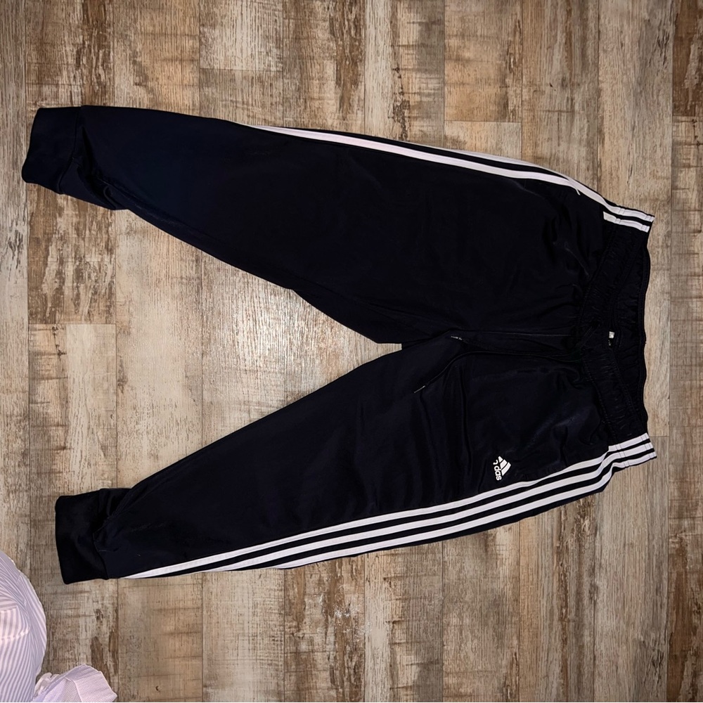 Adidas track pants navy blue